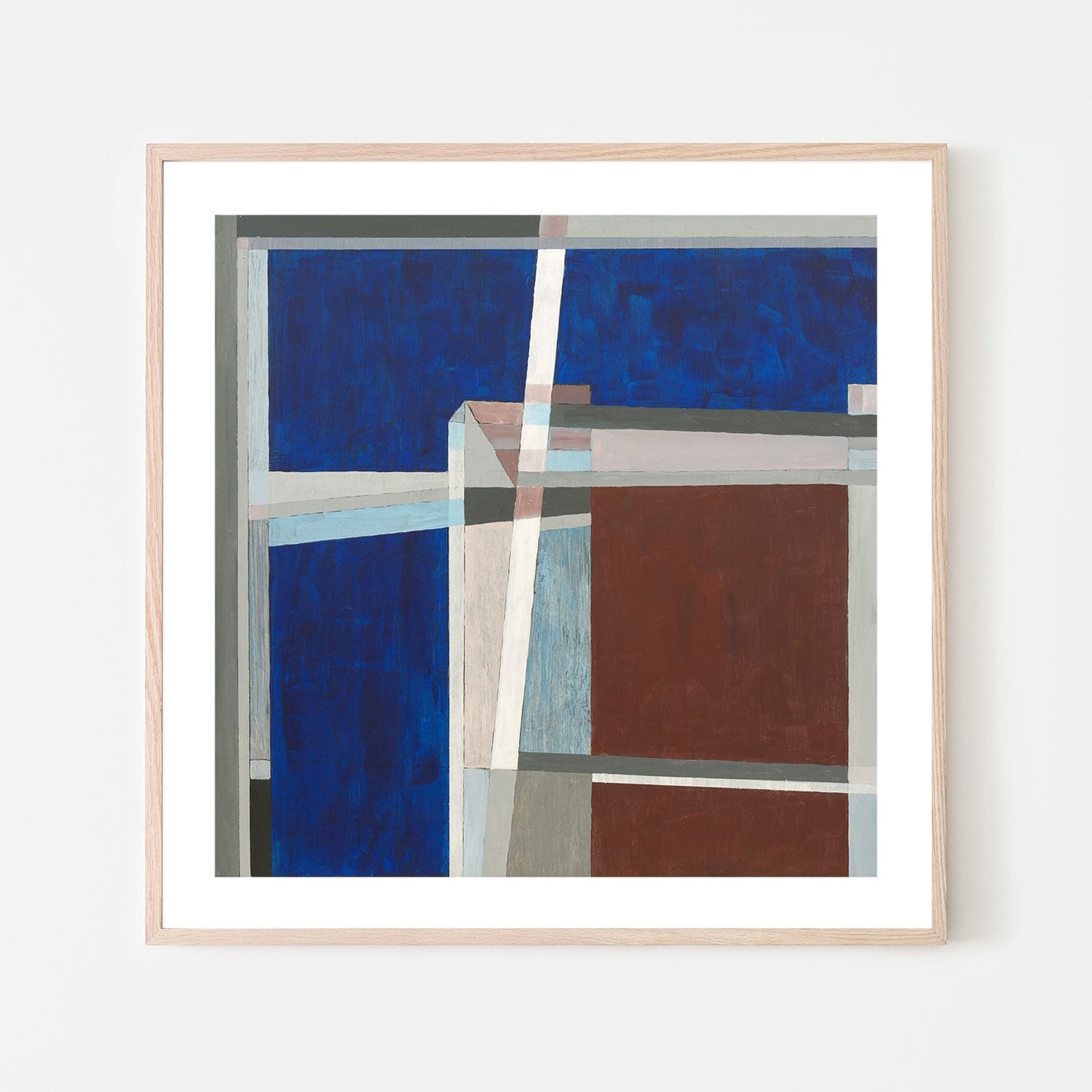 Coloured Angles, Style A, Hand-Painted Canvas