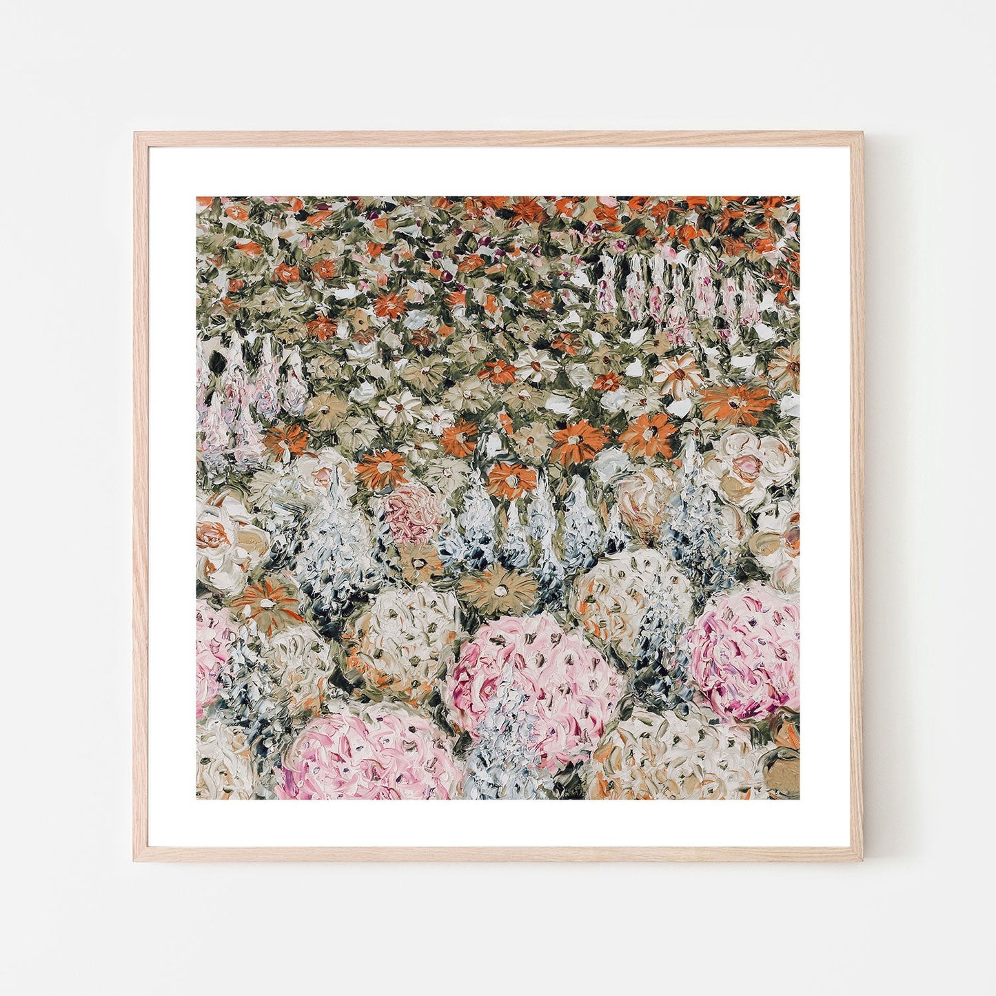 A Field of Flowers, Hand-Painted Canvas