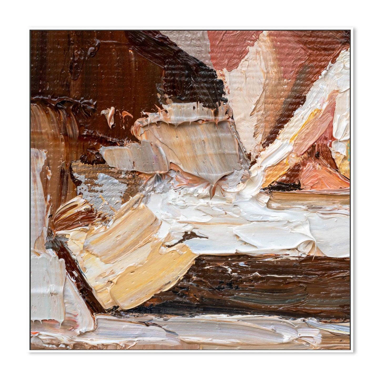 Brown Overlay , Hand-painted Canvas