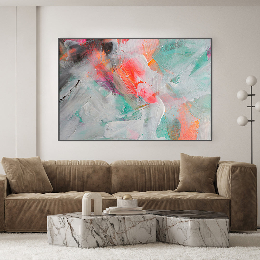 Fluro Colours, Style C , Hand-Painted Canvas