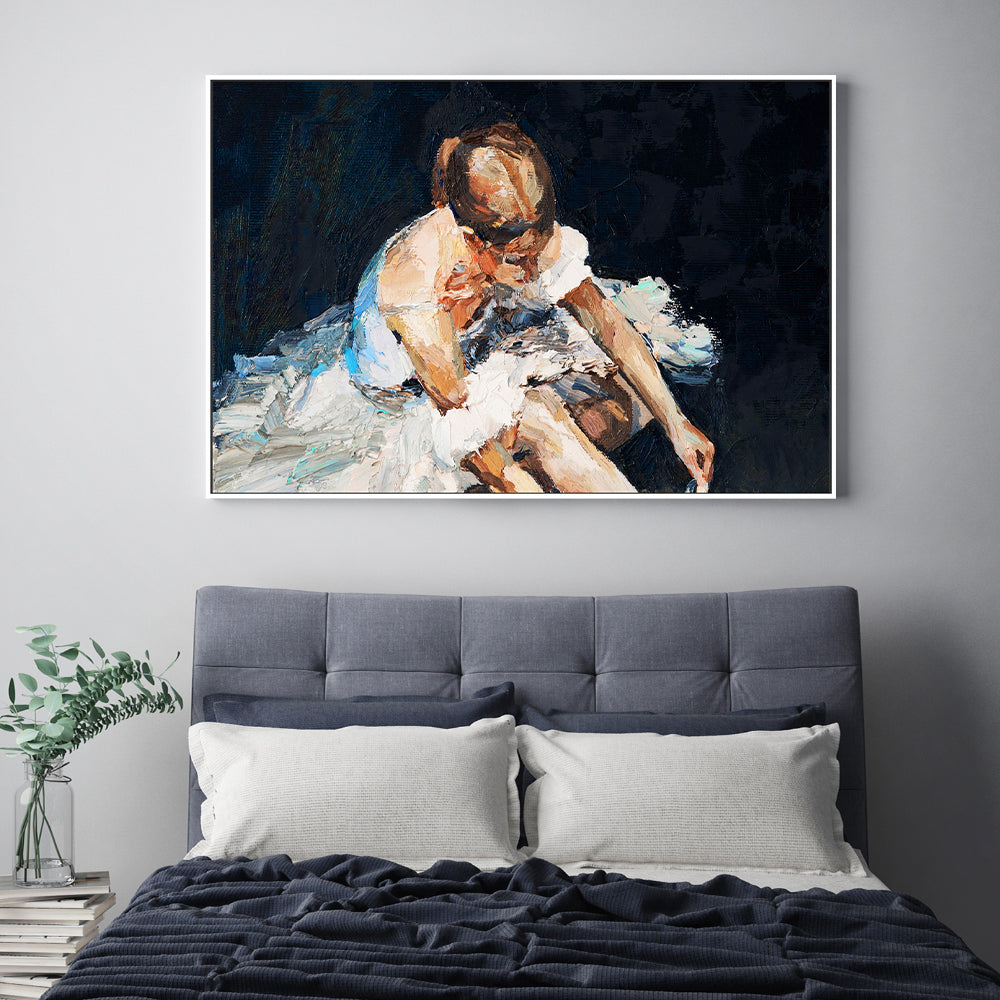 In Her Head , Hand-Painted Canvas