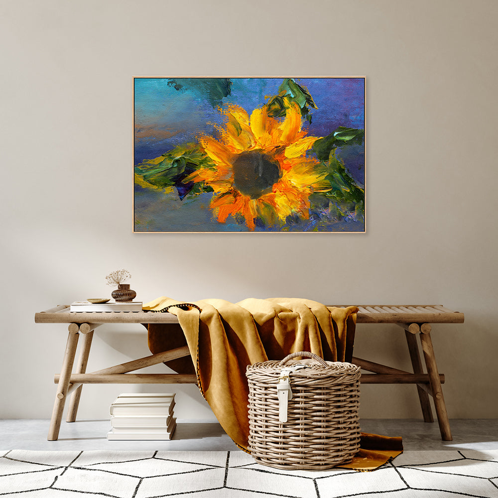 Bright Daisy, Style A, Hand-Painted Canvas