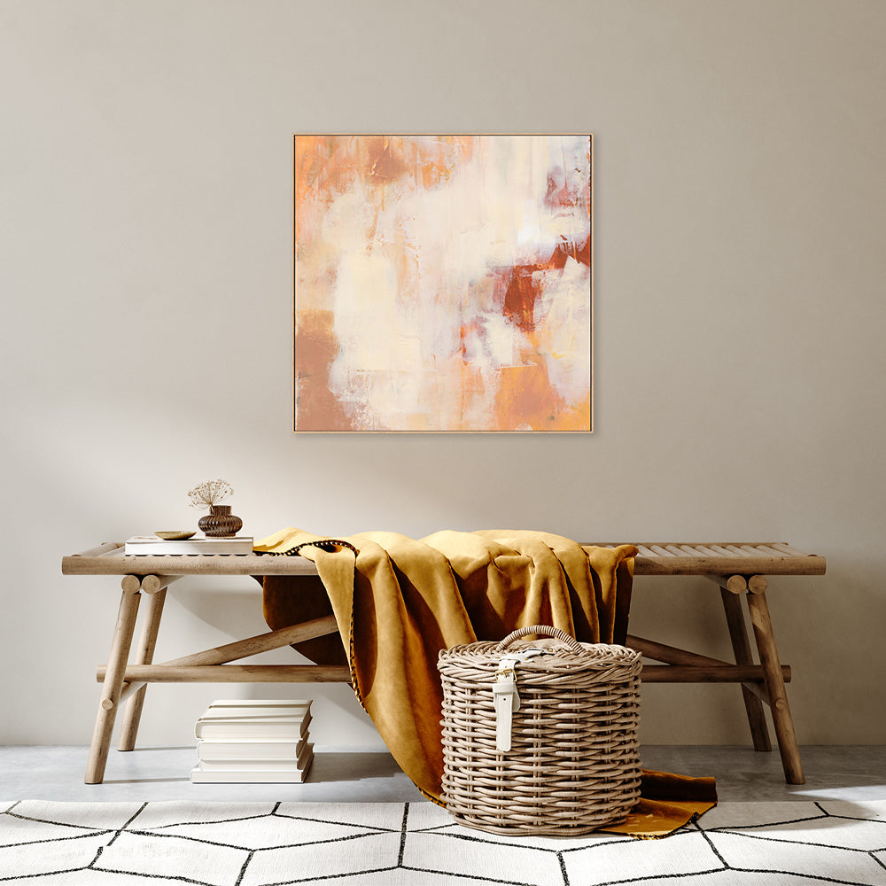 Peachy Dreams, Hand-Painted Canvas