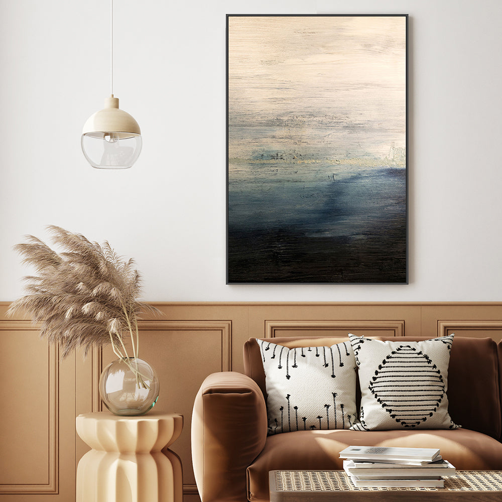 A Hint of Blue, Hand-Painted Canvas