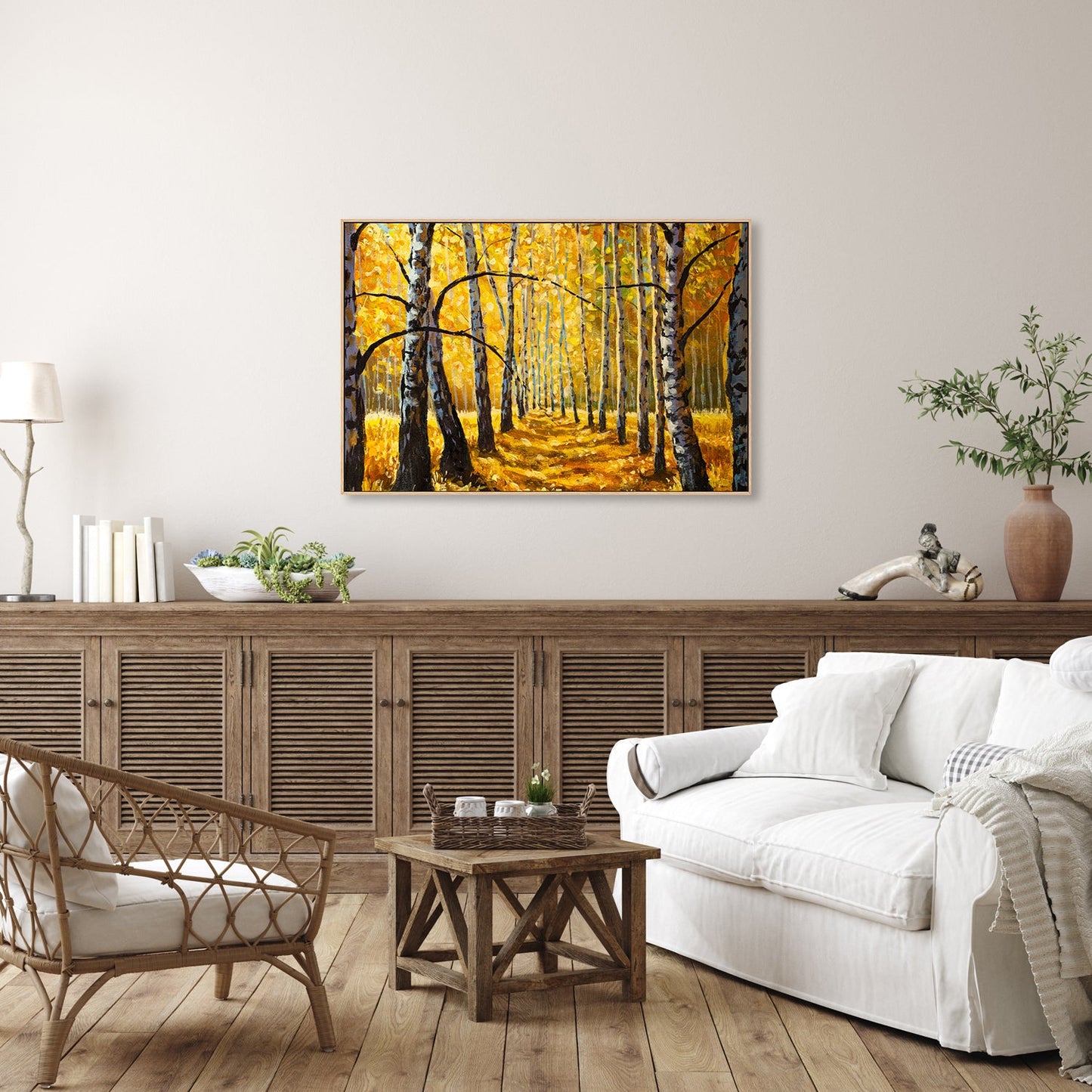 A Forests Opening, Hand-Painted Canvas