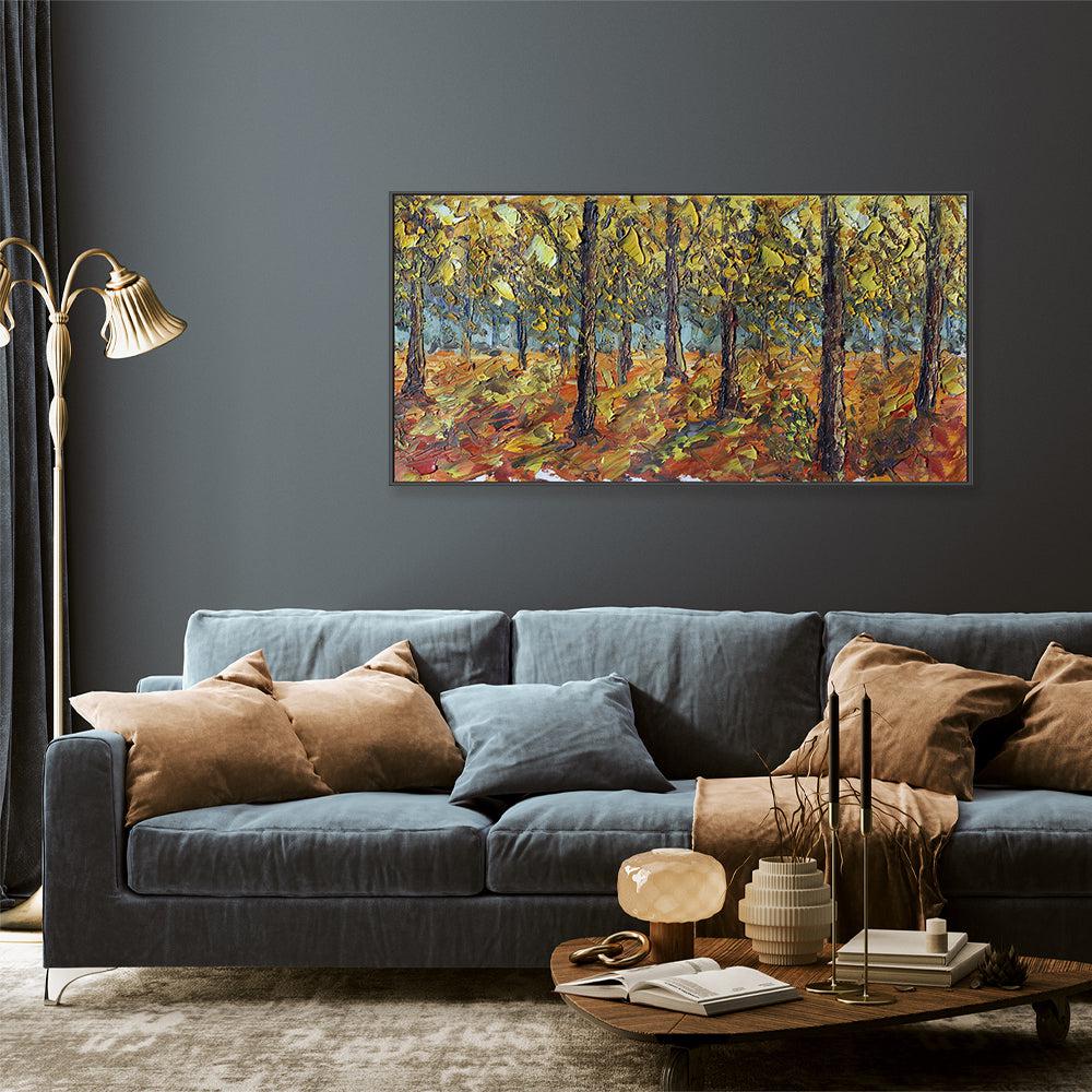 Autumn Leaves , Hand-painted Canvas