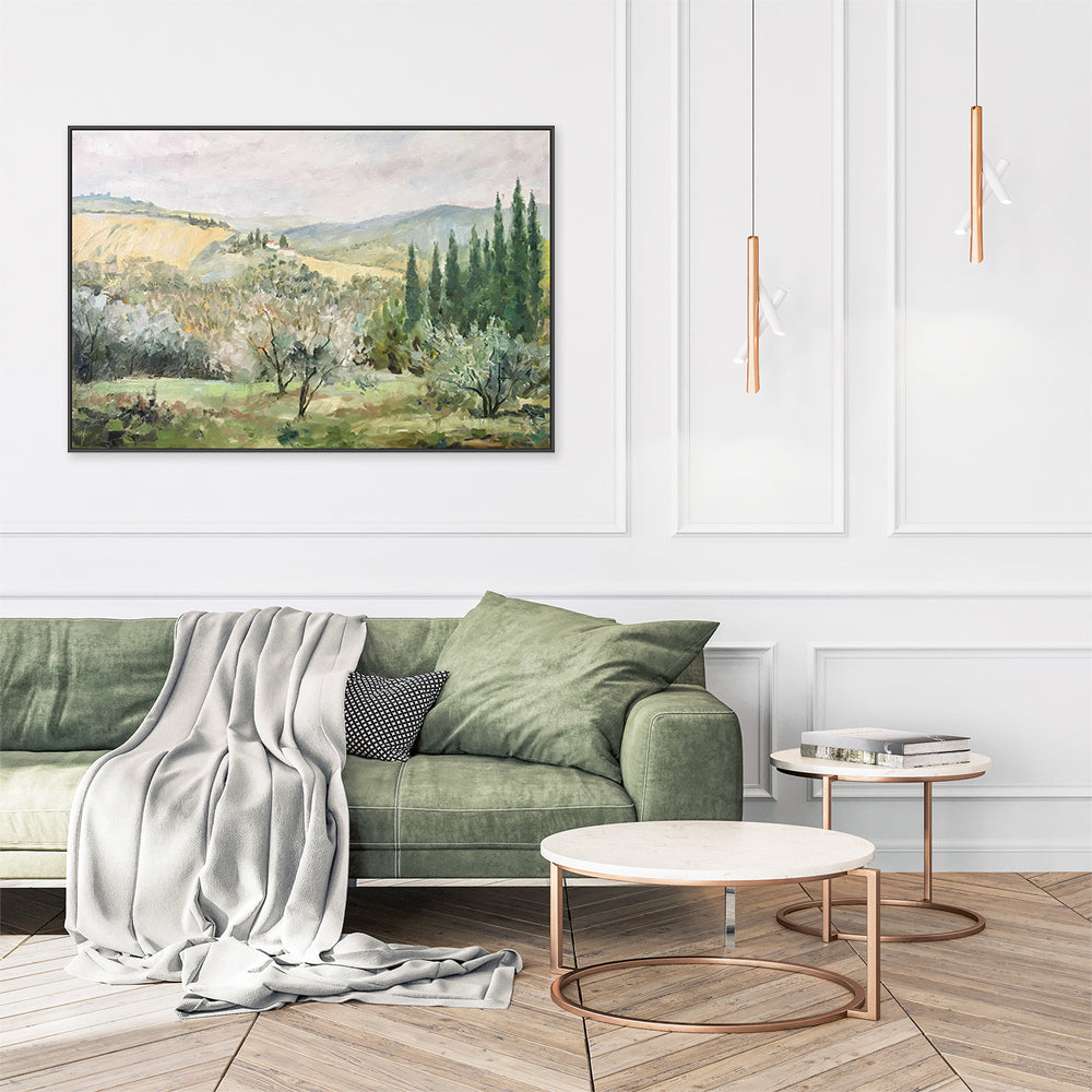 English Countryside, Style A , Hand-Painted Canvas