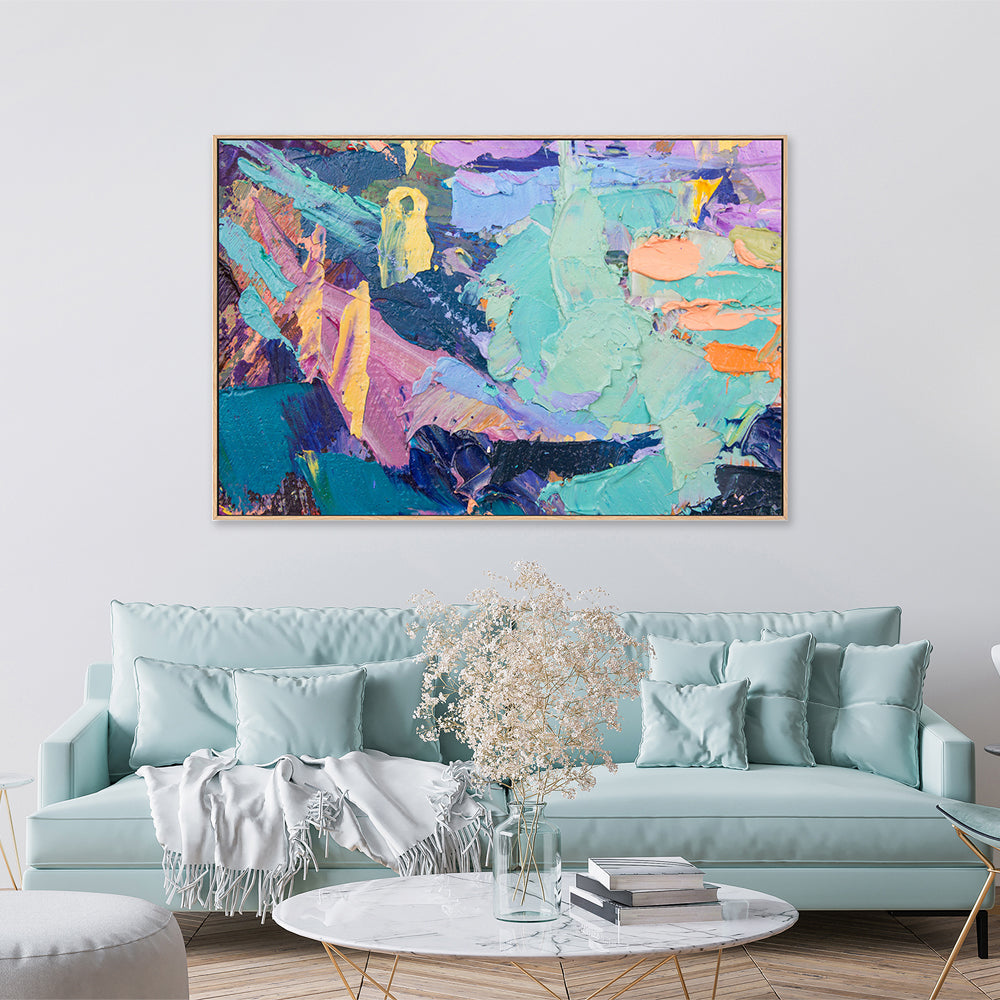 Multicoloured Madness, Style D, Hand-Painted Canvas