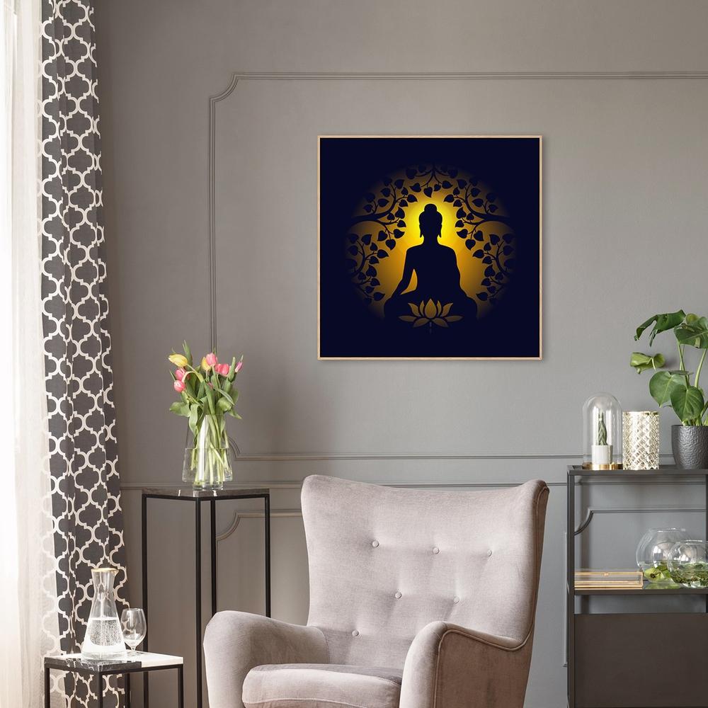 wall-art-print-canvas-poster-framed-Golden Buddha-by-Gioia Wall Art-Gioia Wall Art