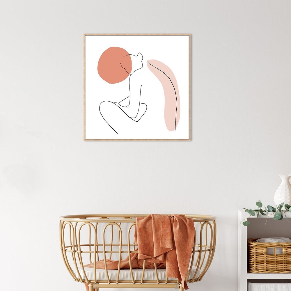 wall-art-print-canvas-poster-framed-Natural Woman, Line Art, Female Body, Style A-by-Gioia Wall Art-Gioia Wall Art