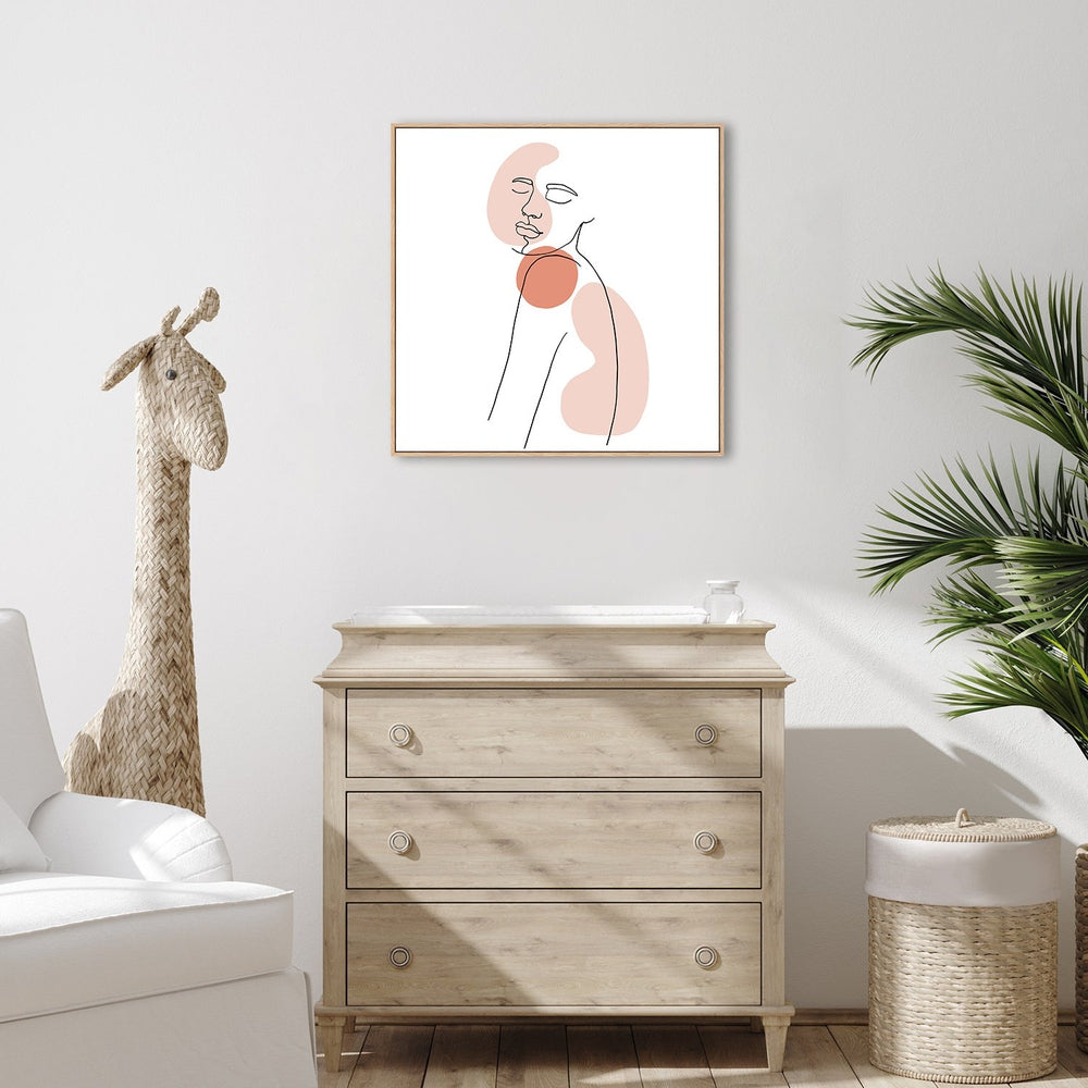 wall-art-print-canvas-poster-framed-Natural Woman, Line Art, Female Body, Style B-by-Gioia Wall Art-Gioia Wall Art