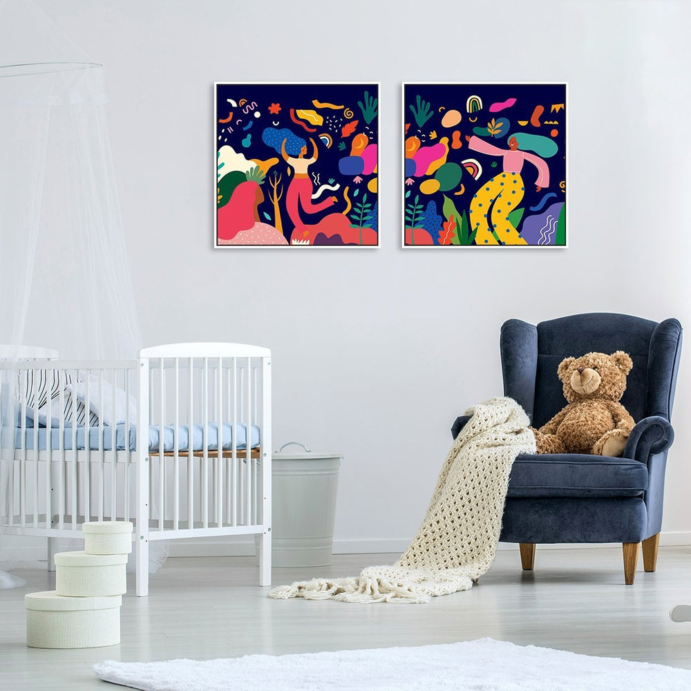 wall-art-print-canvas-poster-framed-Time To Celebrate, Set Of 2, Style C-by-Gioia Wall Art-Gioia Wall Art