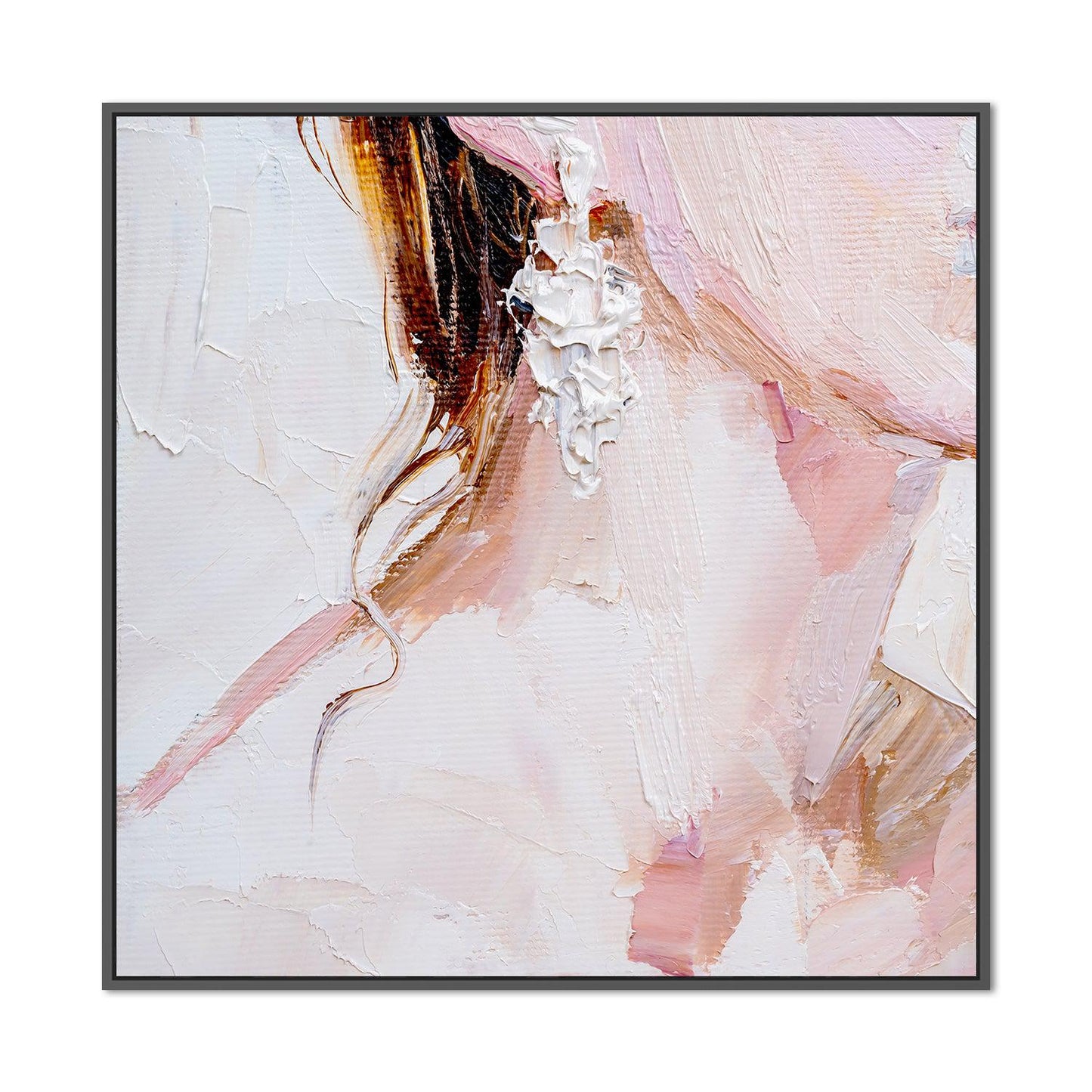 Pink Uniting , Hand-painted Canvas