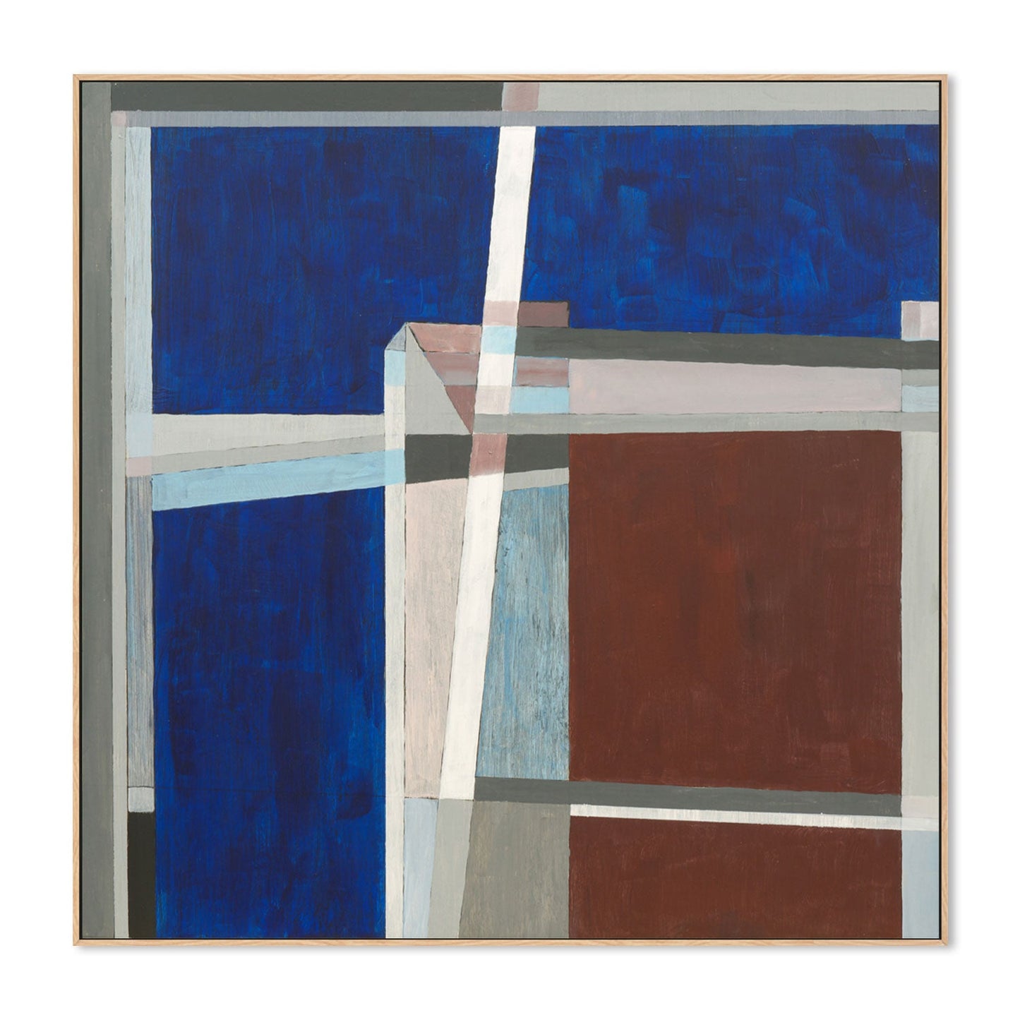 Coloured Angles, Style A, Hand-Painted Canvas