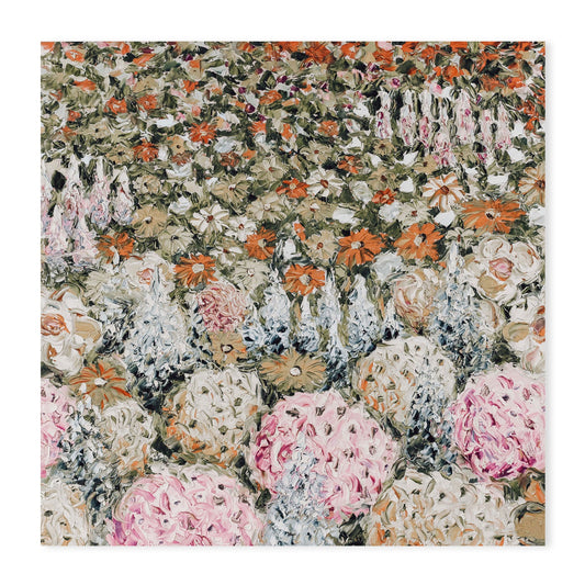 A Field of Flowers, Hand-Painted Canvas