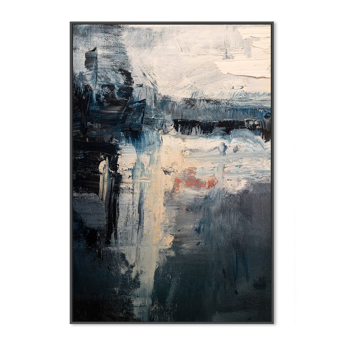 A Hint of Red, Hand-Painted Canvas