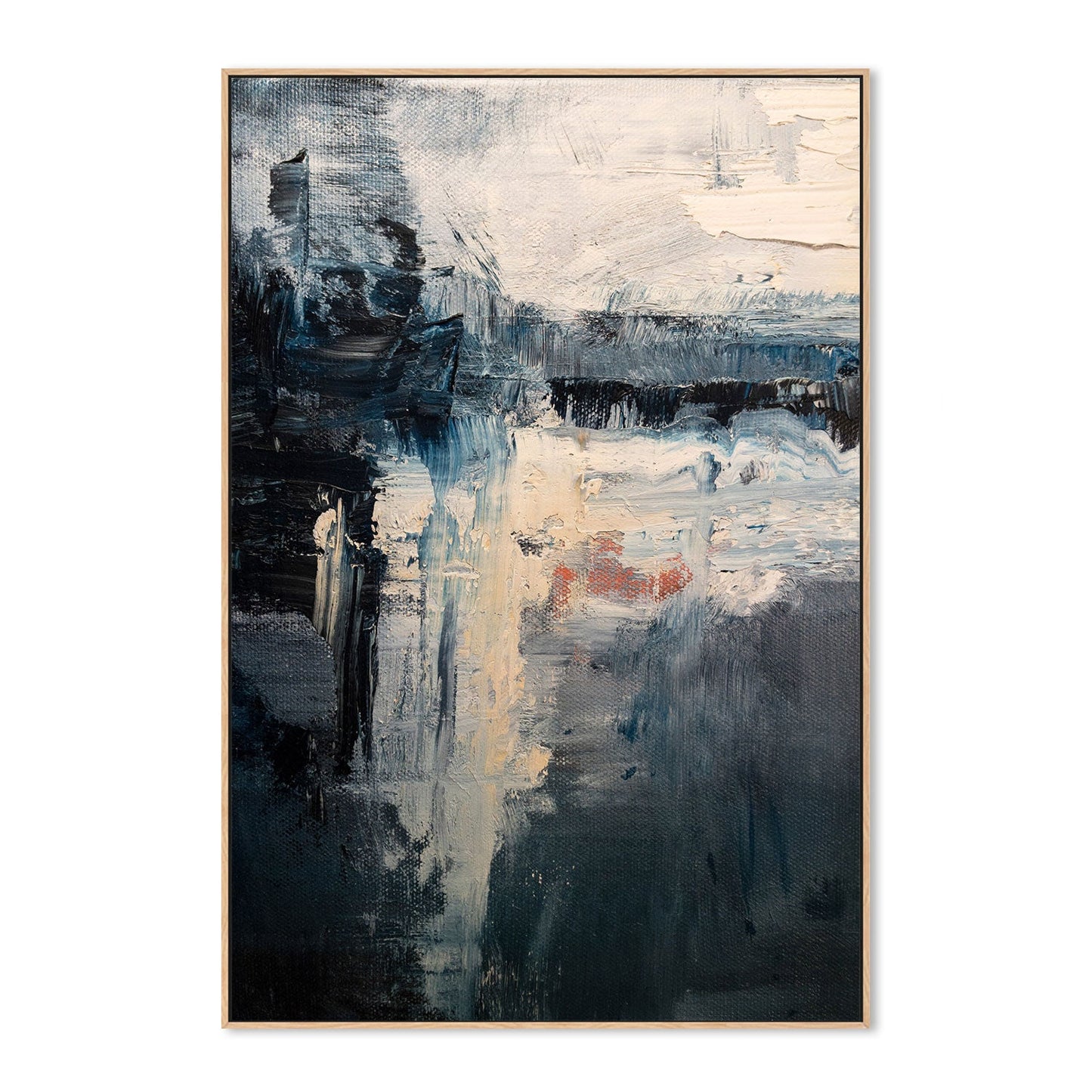 A Hint of Red, Hand-Painted Canvas