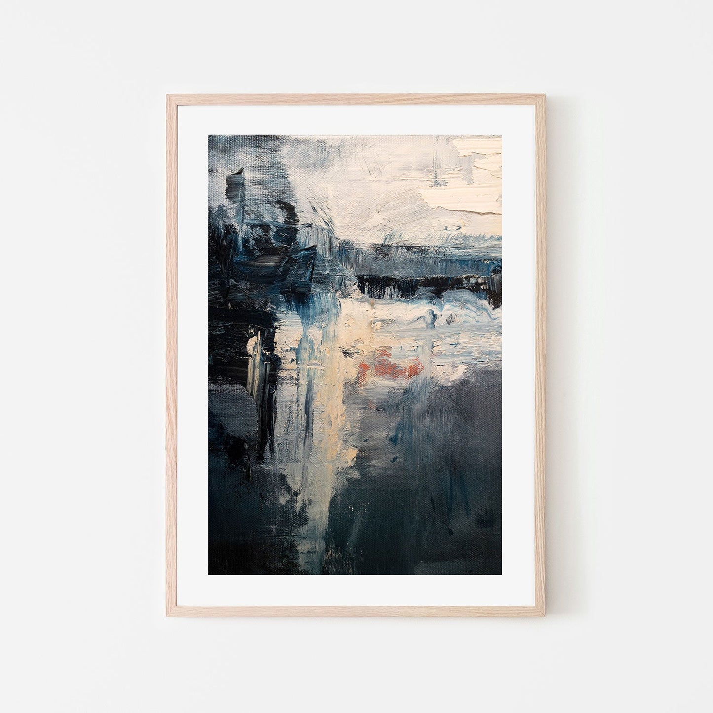 A Hint of Red, Hand-Painted Canvas