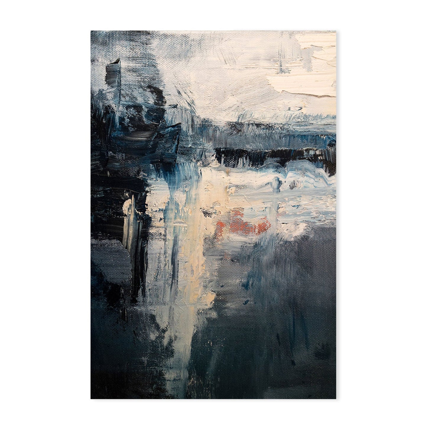 A Hint of Red, Hand-Painted Canvas