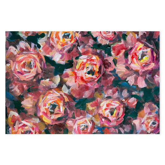 A Field of Roses, Style A, Hand-Painted Canvas