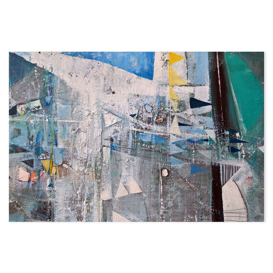 Geometric Eccentricity, Style A, Hand-Painted Canvas