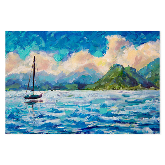 Sail Away With Me, Hand-Painted Canvas
