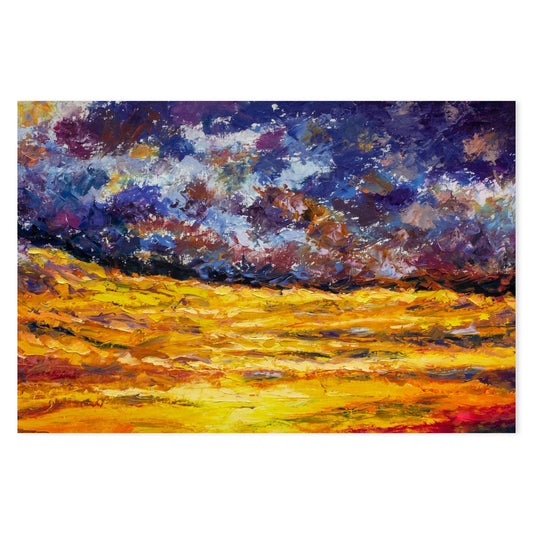 Day and Night, Hand-Painted Canvas