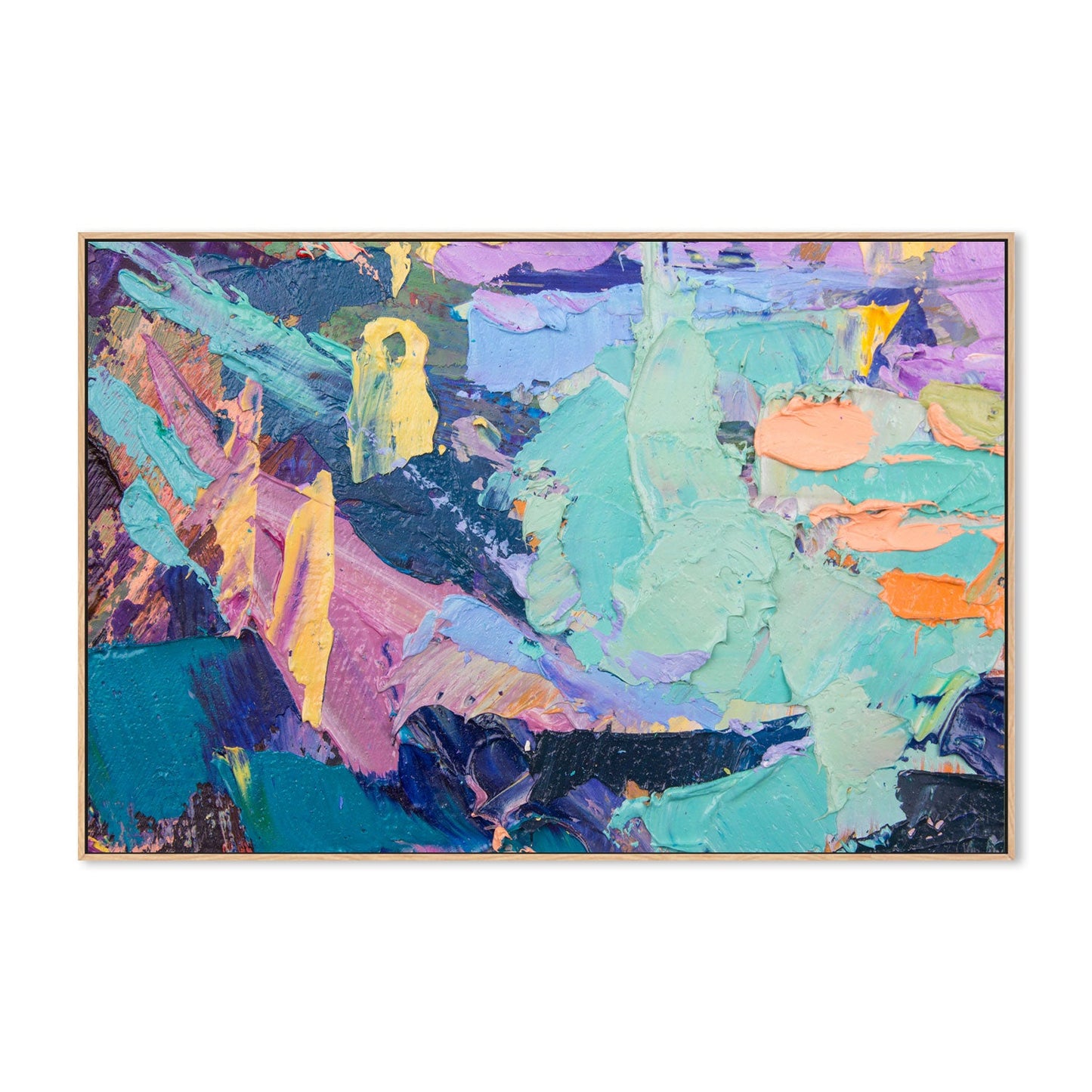 Multicoloured Madness, Style D, Hand-Painted Canvas