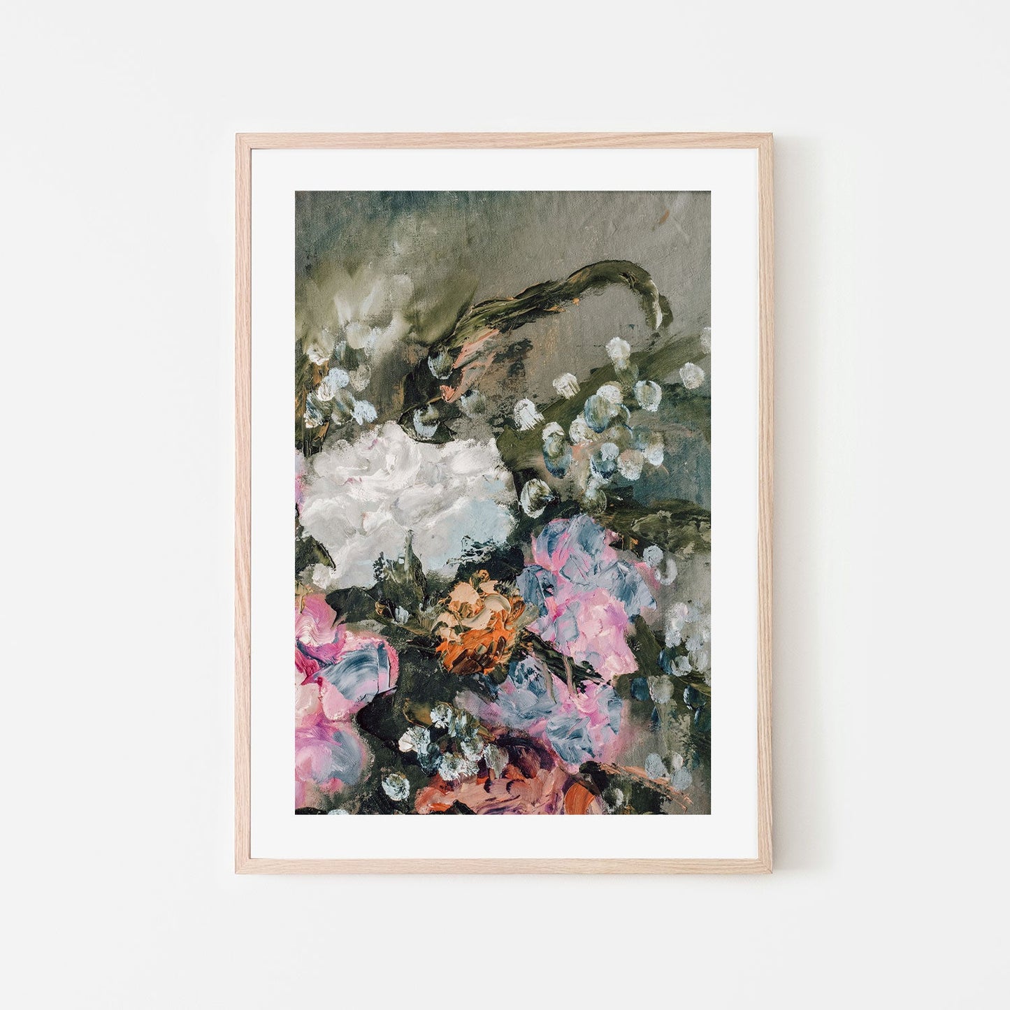 A French Provincial Bouquet, Hand-Painted Canvas