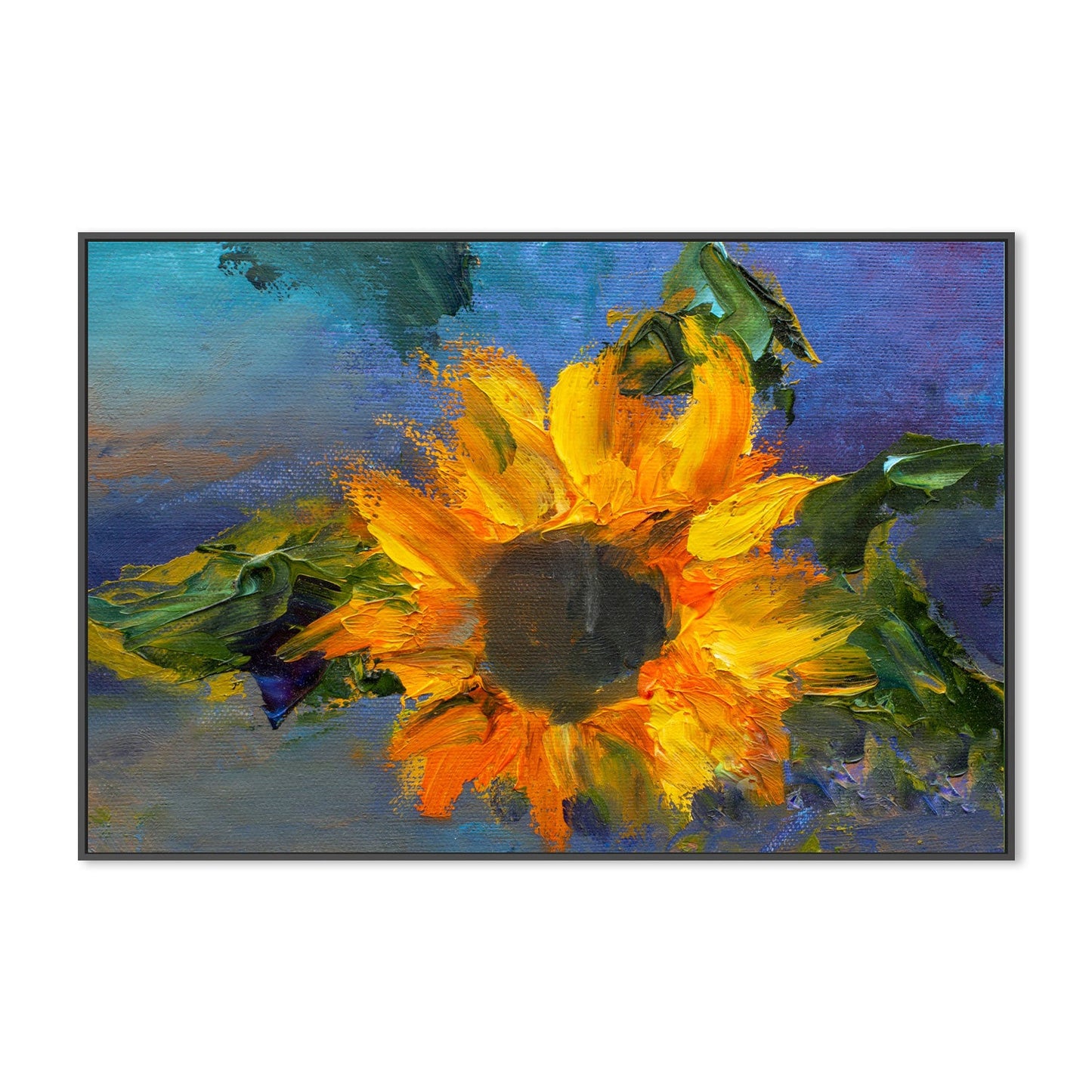 Bright Daisy, Style A, Hand-Painted Canvas