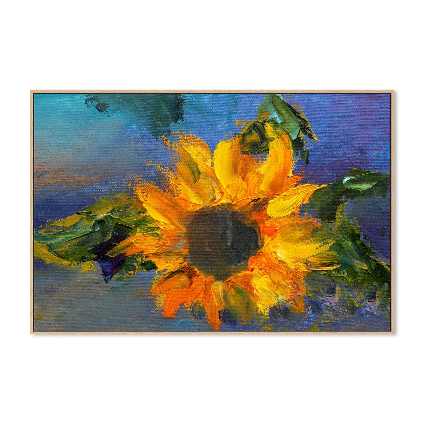 Bright Daisy, Style A, Hand-Painted Canvas
