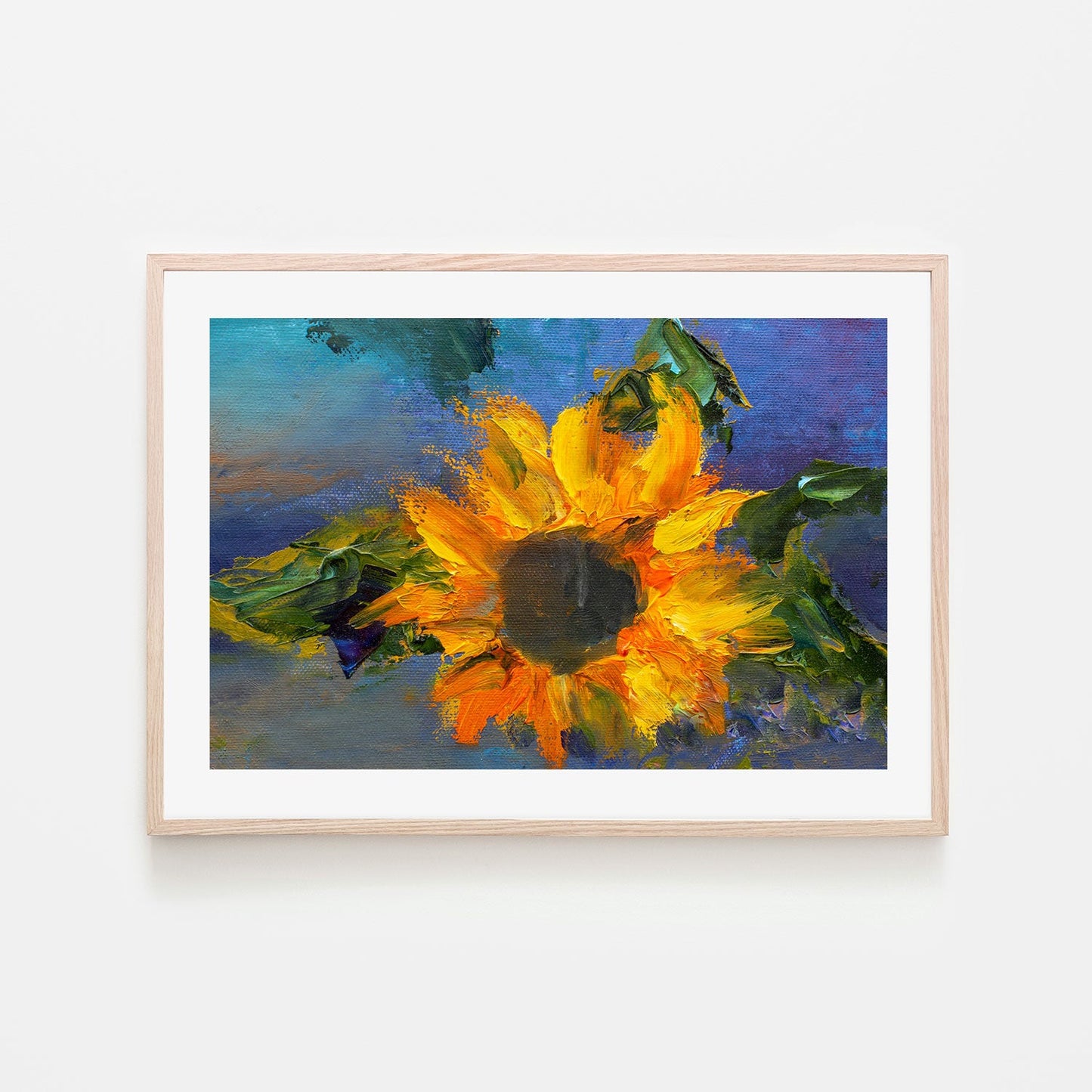 Bright Daisy, Style A, Hand-Painted Canvas