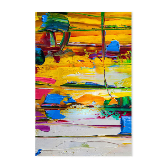 An Outburst of Colour, Hand-Painted Canvas