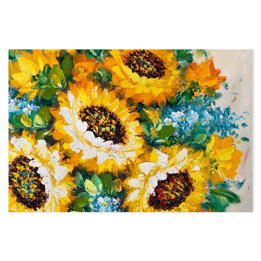 Daylight Daisies, Hand-Painted Canvas