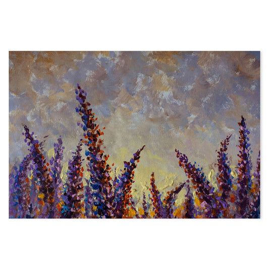 A Lavender Field, Hand-Painted Canvas