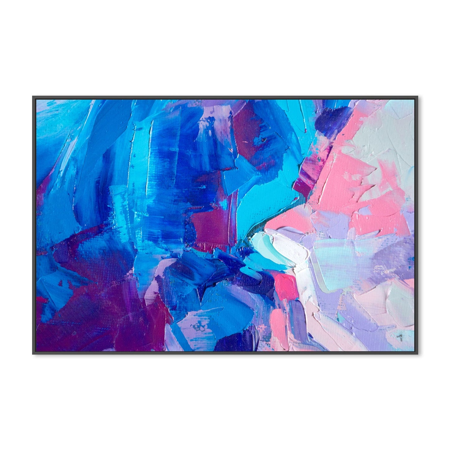 Cobalt And Coral Abstract