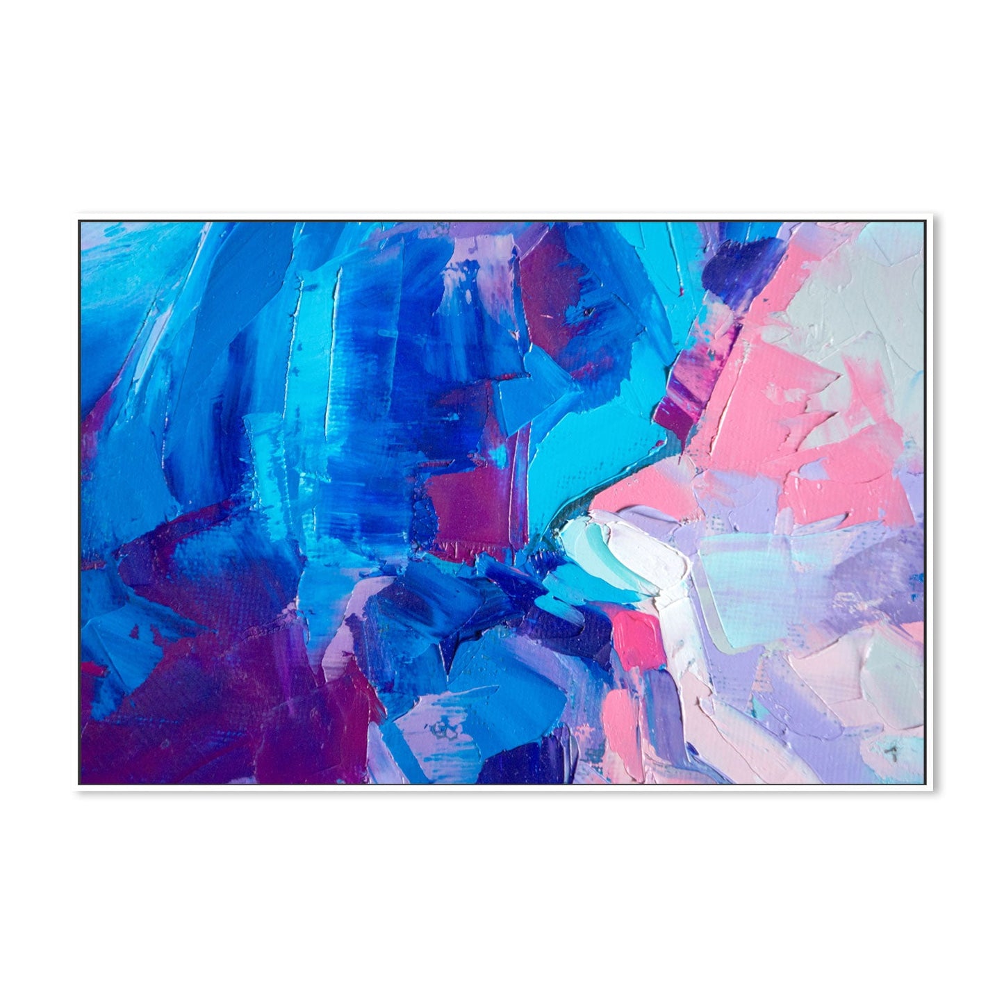 Cobalt And Coral Abstract