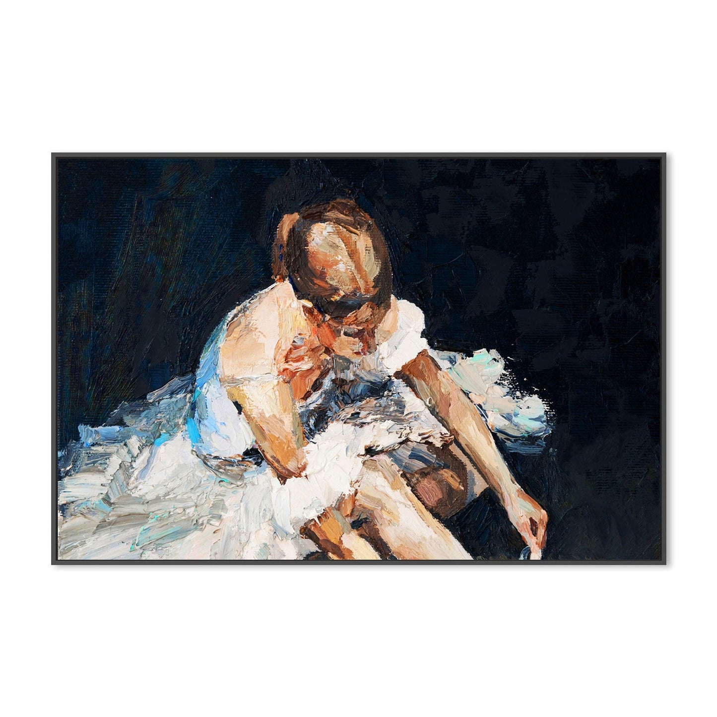 In Her Head , Hand-Painted Canvas