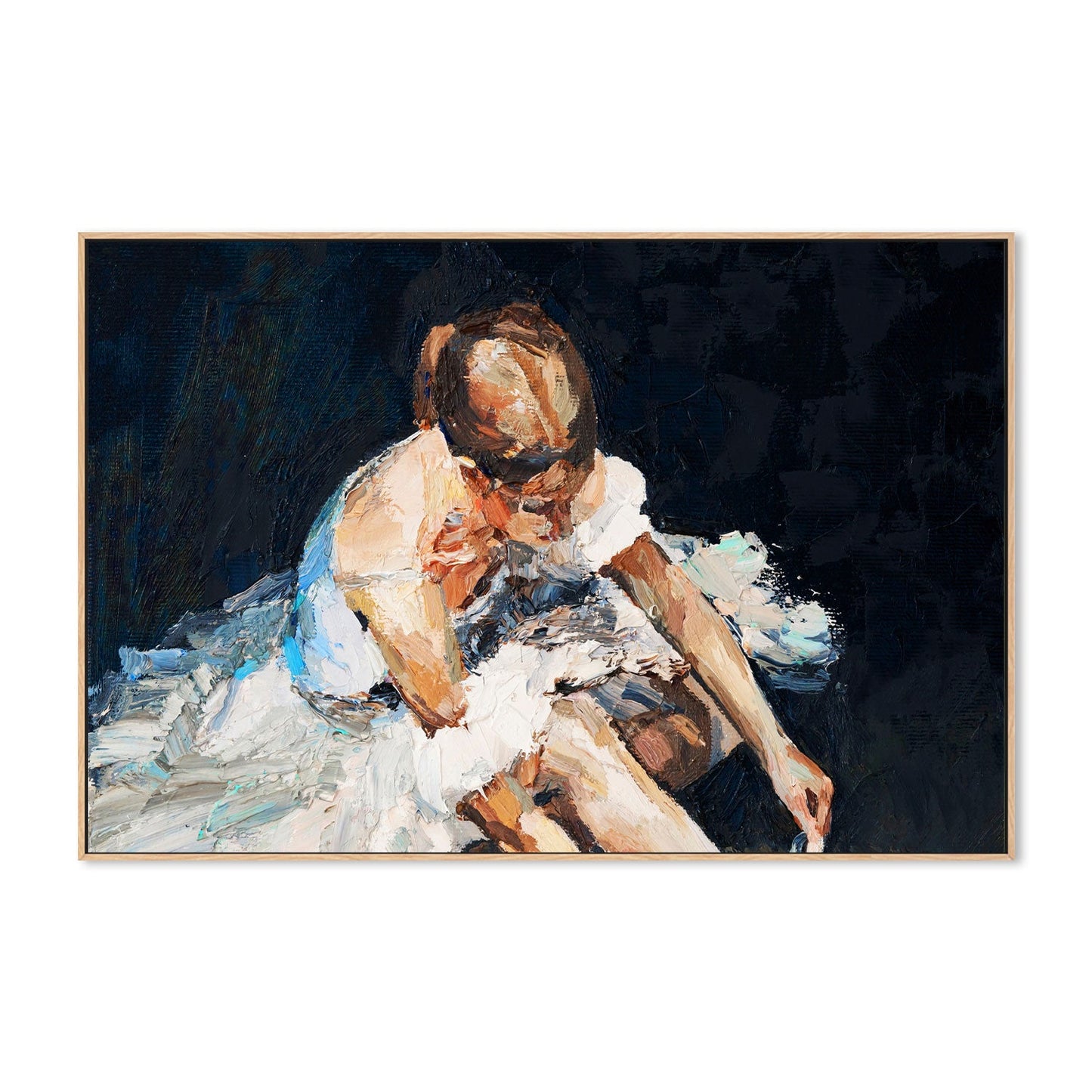 In Her Head , Hand-Painted Canvas