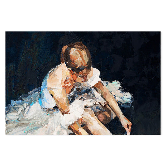 In Her Head , Hand-Painted Canvas