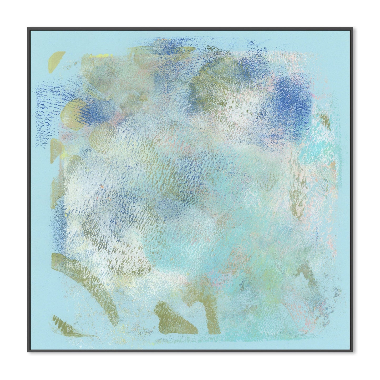 Aqua Mist , Hand-Painted Canvas