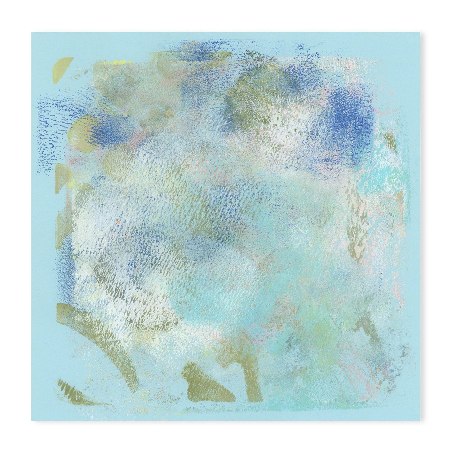 Aqua Mist , Hand-Painted Canvas