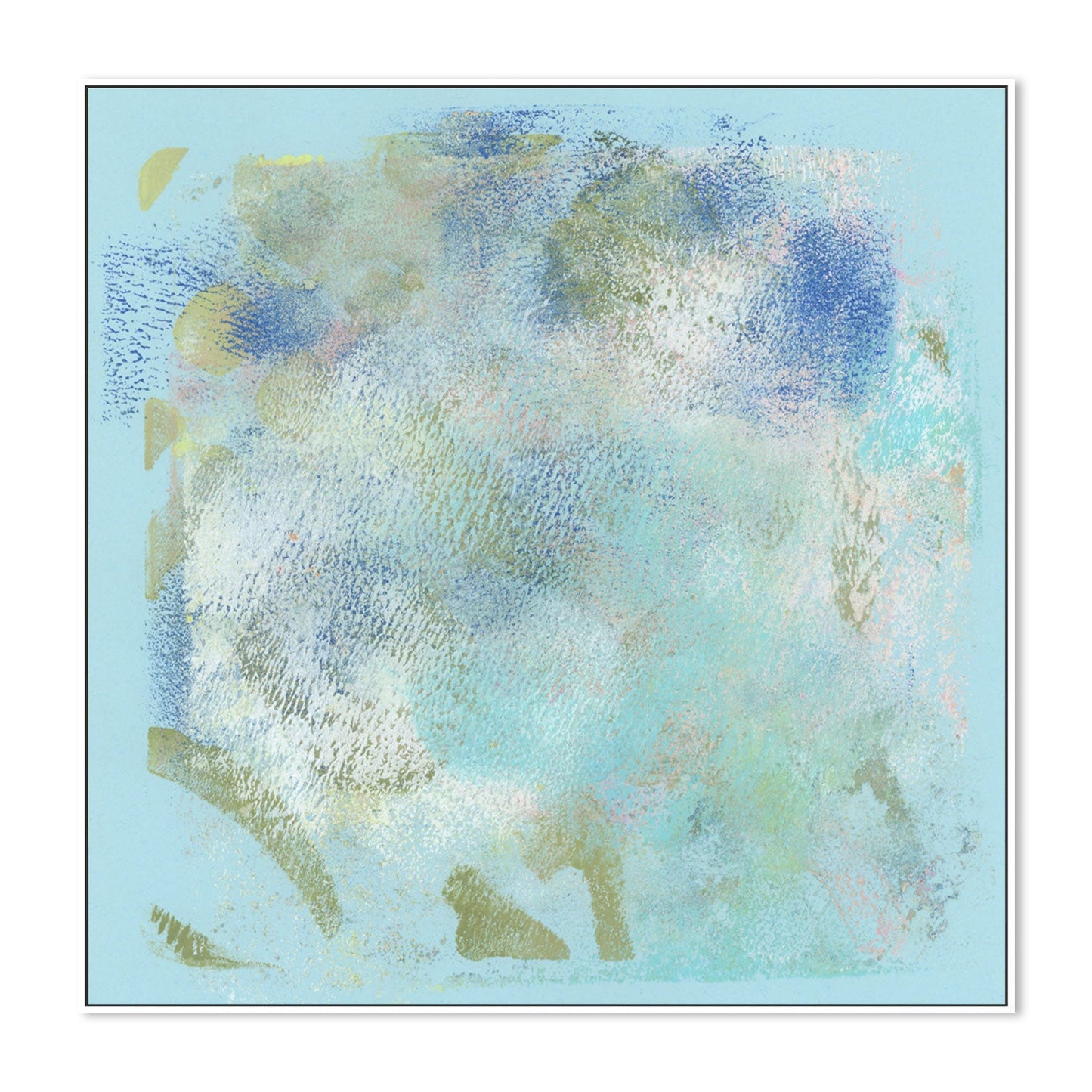 Aqua Mist , Hand-Painted Canvas