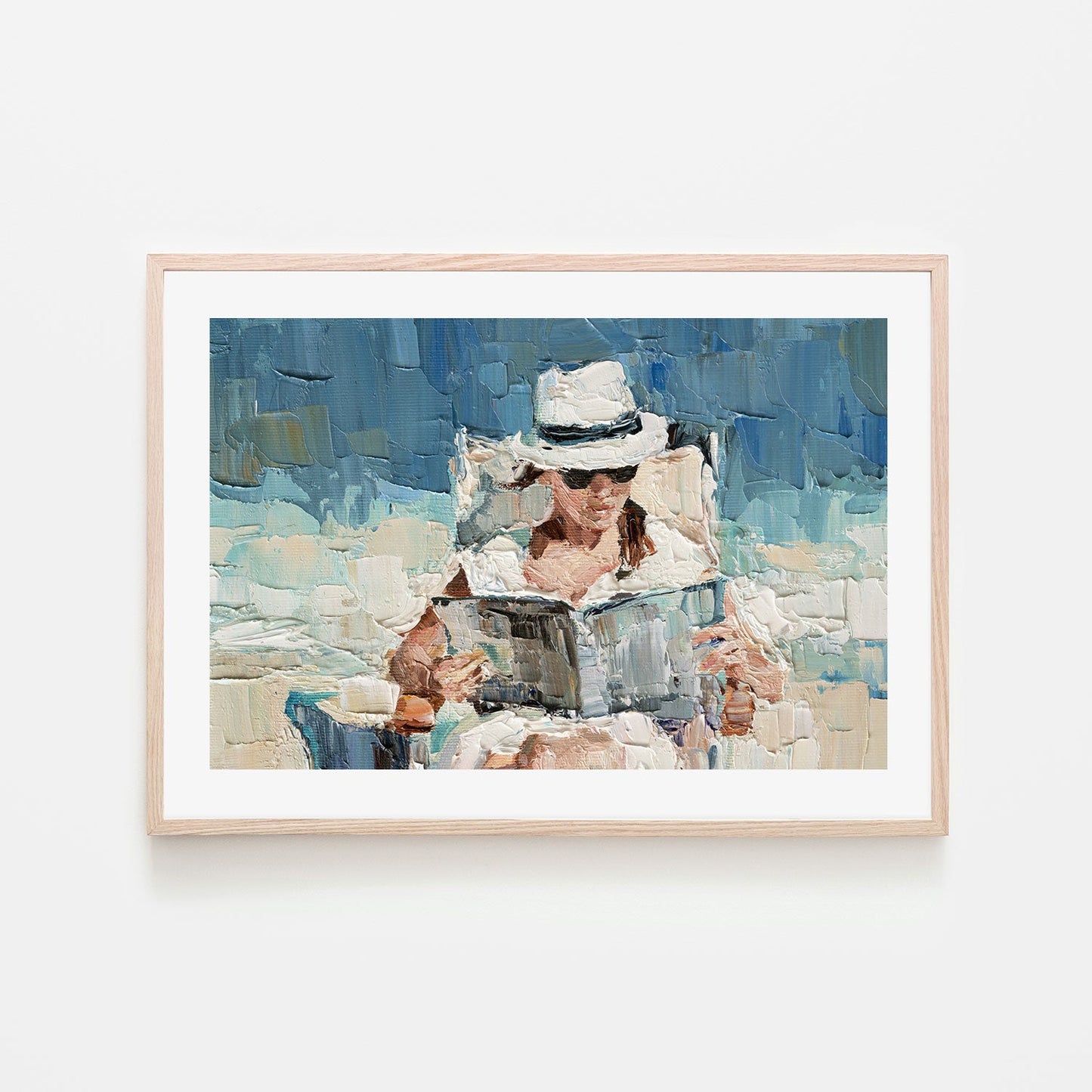 On Vacation , Hand-Painted Canvas