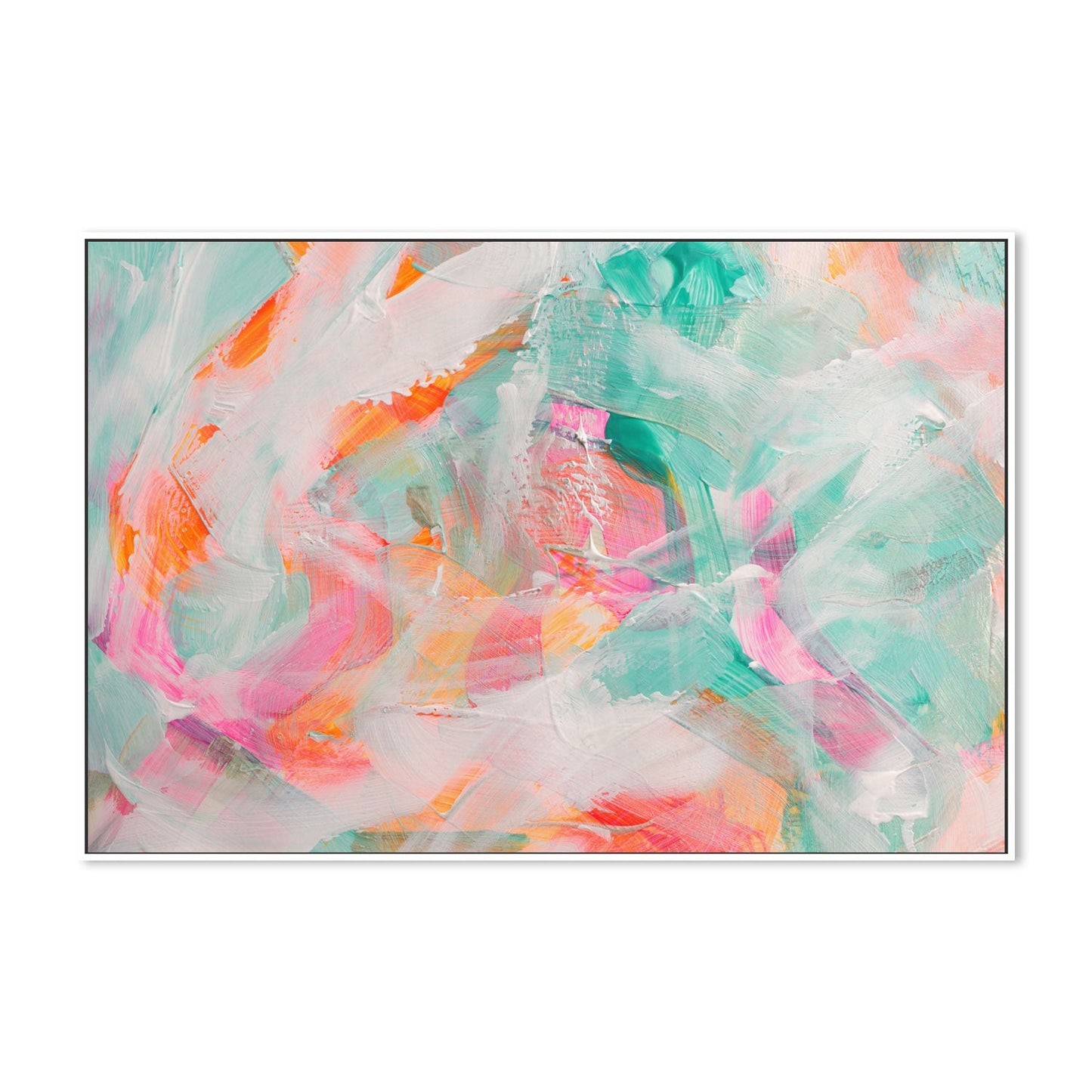 Fluoro Colours, Style A , Hand-Painted Canvas