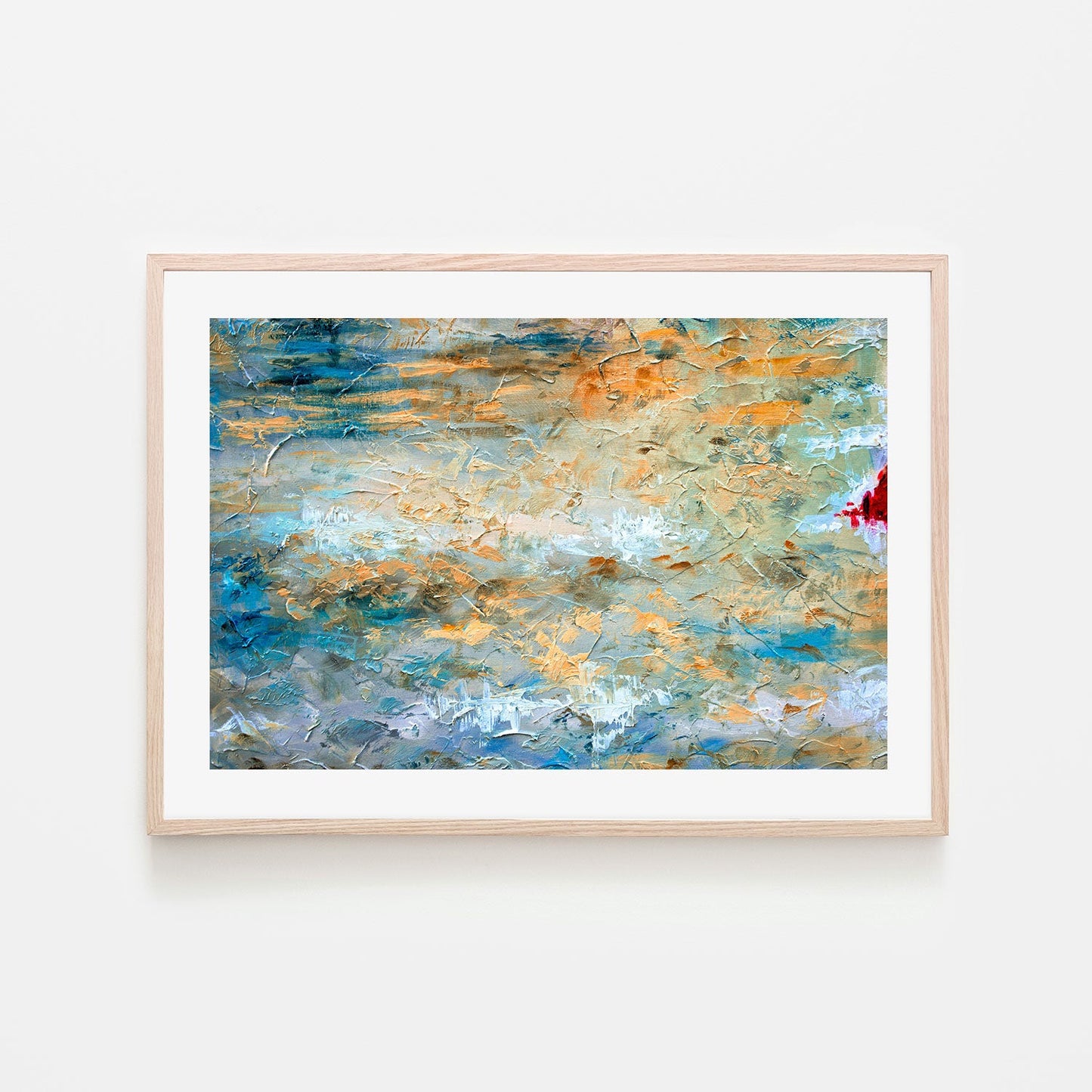 Rocky Surface , Hand-Painted Canvas
