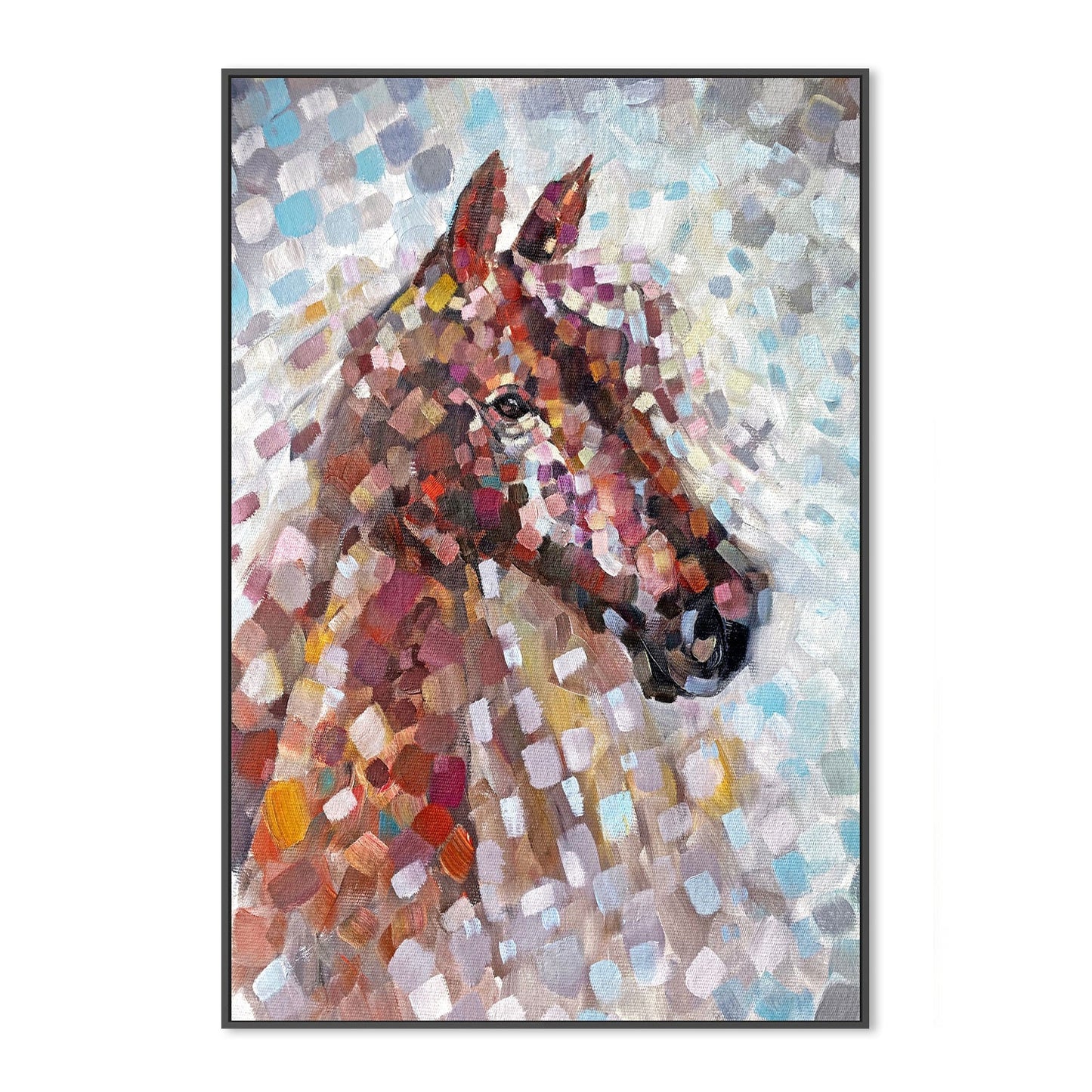 Piece Together , Hand-Painted Canvas