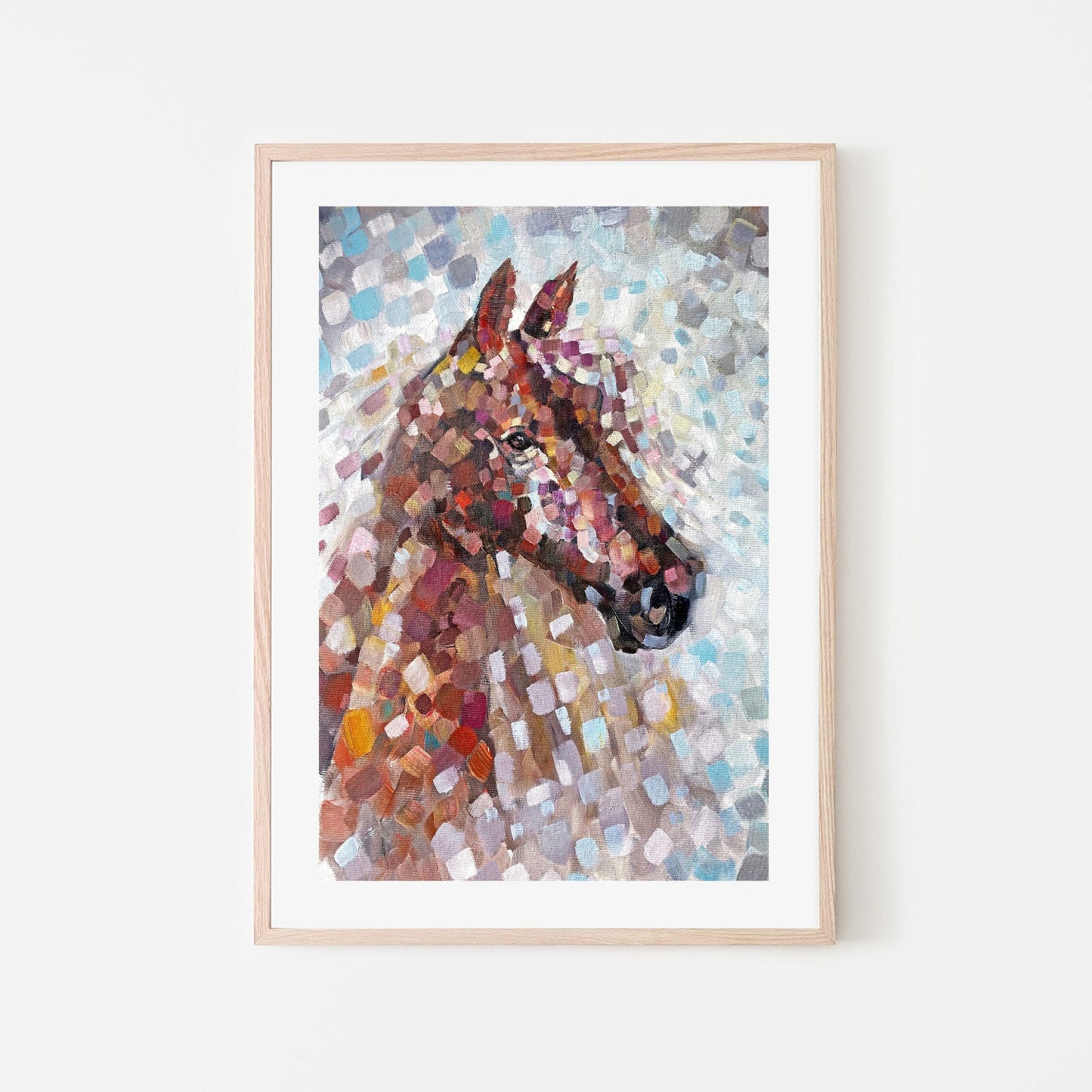 Piece Together , Hand-Painted Canvas