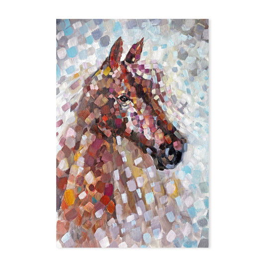 Piece Together , Hand-Painted Canvas