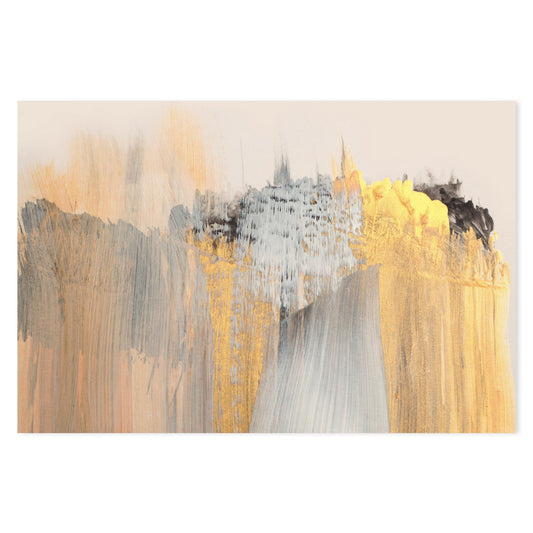 Gold Stream , Hand-Painted Canvas